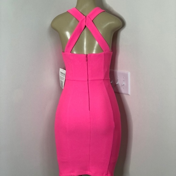 Nikibiki Neon Pink bodycon Dress - Picture 4 of 5